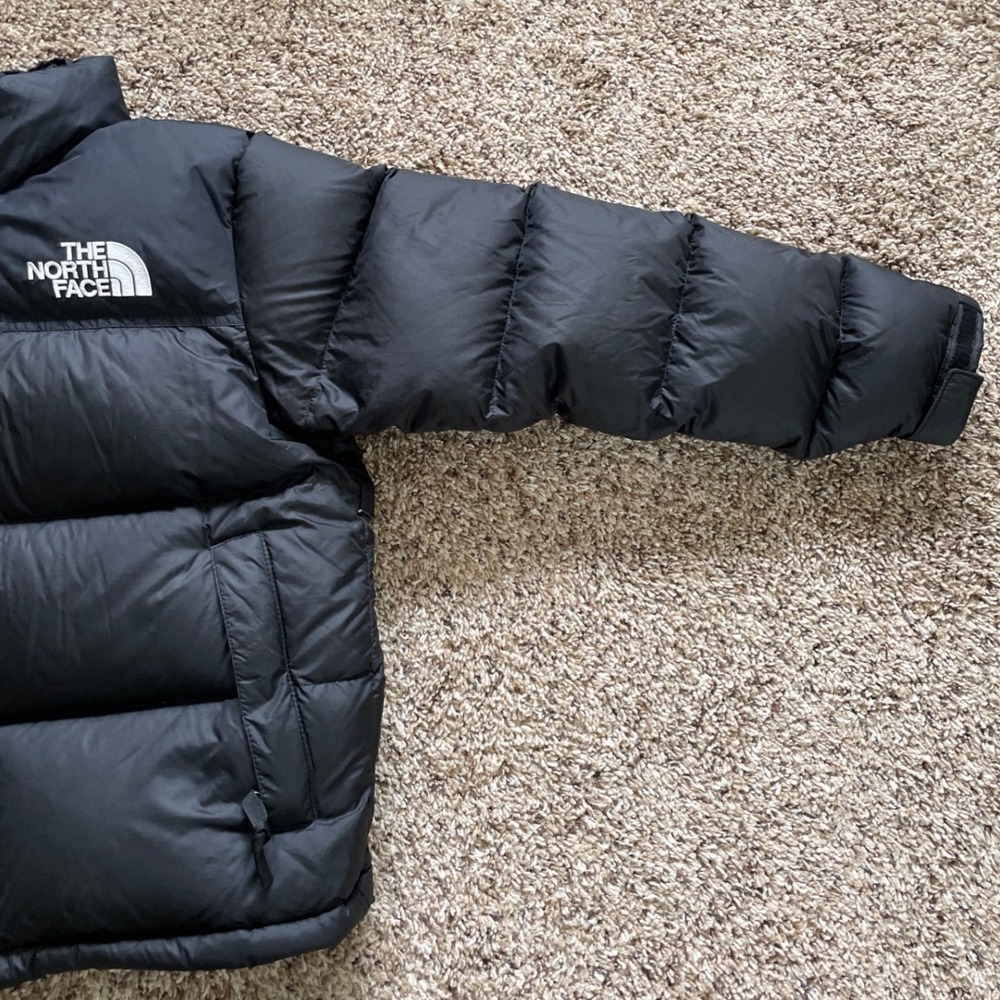The North Face 700 Womens Black Down Puffer Jacket Ripstop Full Zip Medium M - Picture 7 of 16